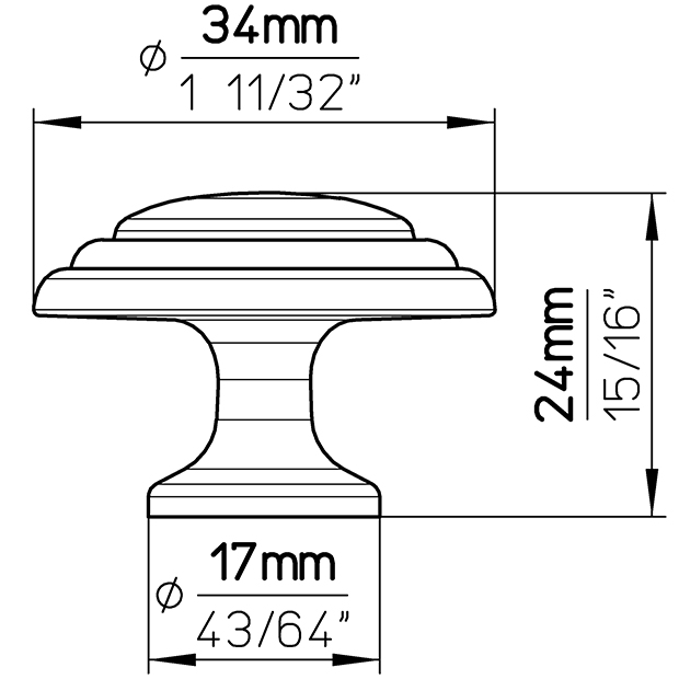 Furniture knob 489-35ZN10 6