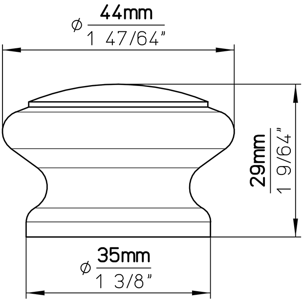 Furniture knob S70-44HZ14 6