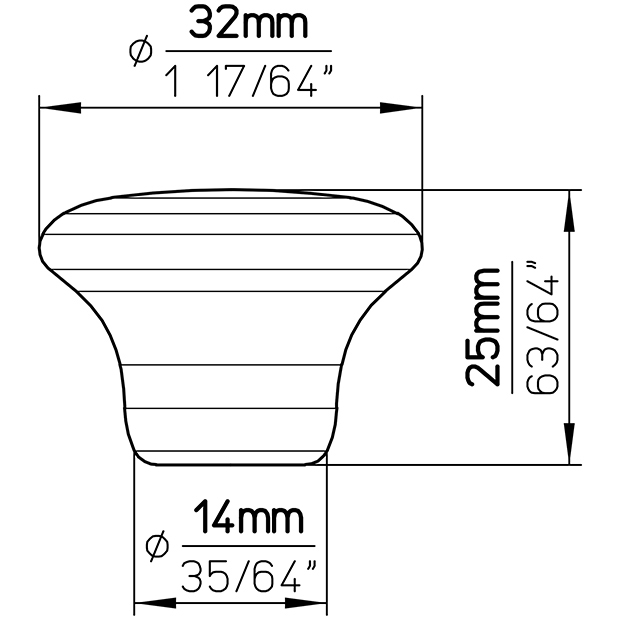 Furniture knob SP1-33PD1 6