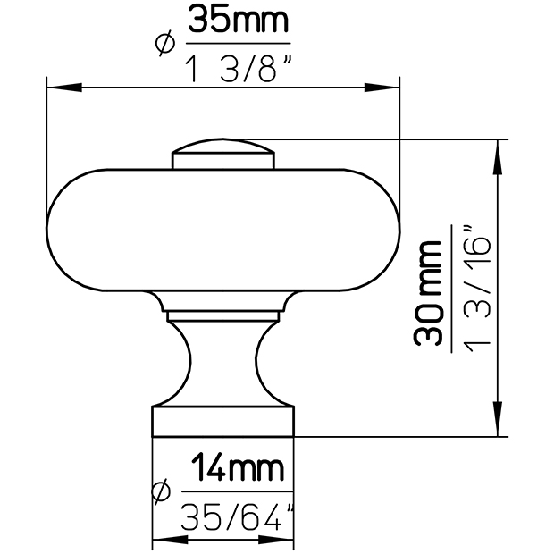 Knoflík na nábytek SP5-35MS1 6