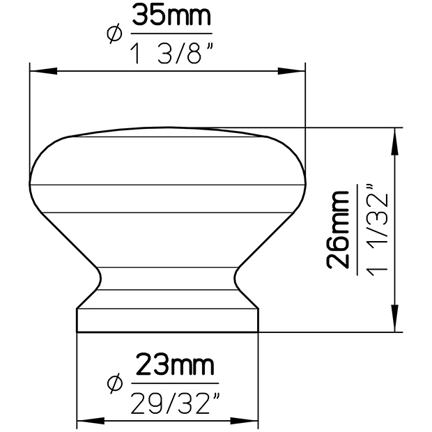 Furniture knob S300-35HZ5 6