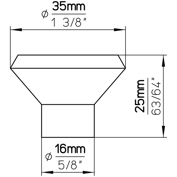 Möbelknopf S423-35HZ16 6