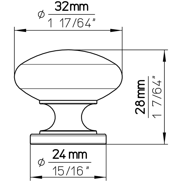 Furniture knob 1533-33ZN10 6