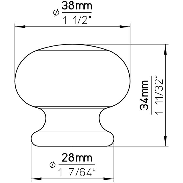 Furniture knob SP51-39PF17 6