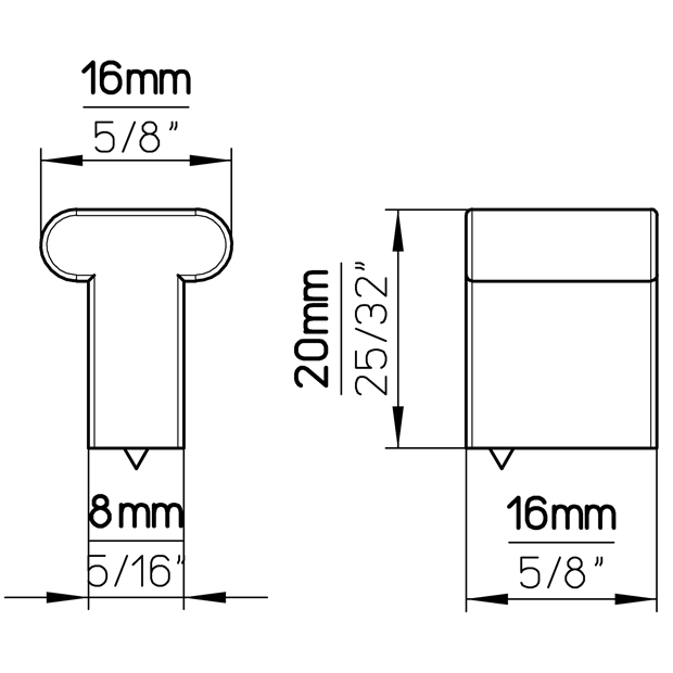 Furniture knob 1500-16ZN4 6