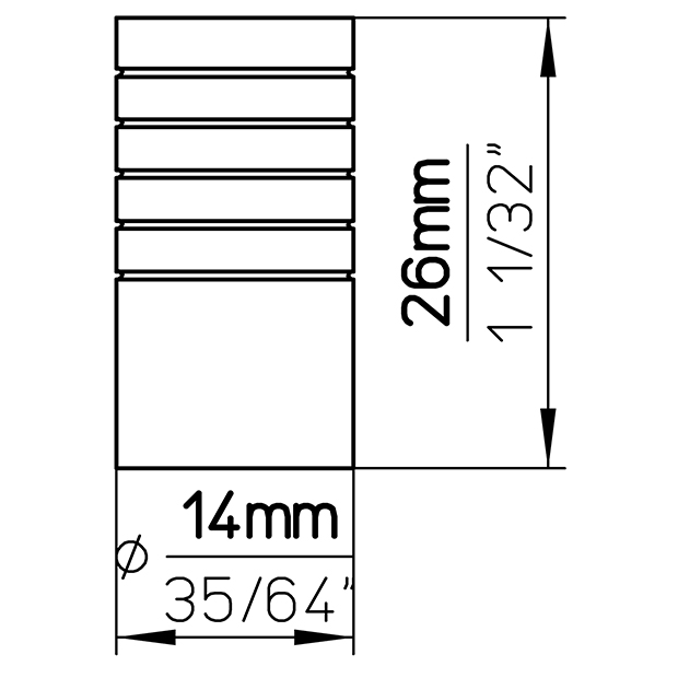 Möbelknopf S638-14HZ18 6