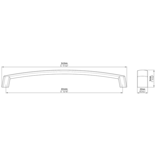 Furniture handle SM8059I-240LS7 6