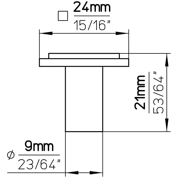 Möbelknopf 2076-24ZN10 6