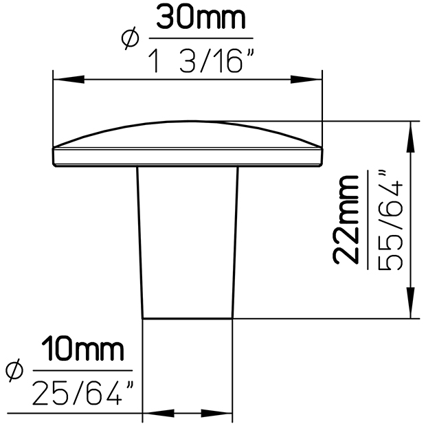 Furniture knob 2087F-30ZN1 6