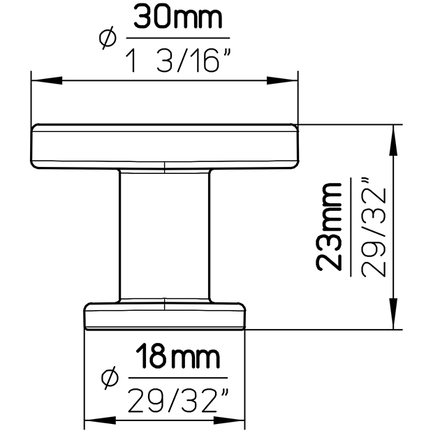 Möbelknopf 2505-30ZN1 6