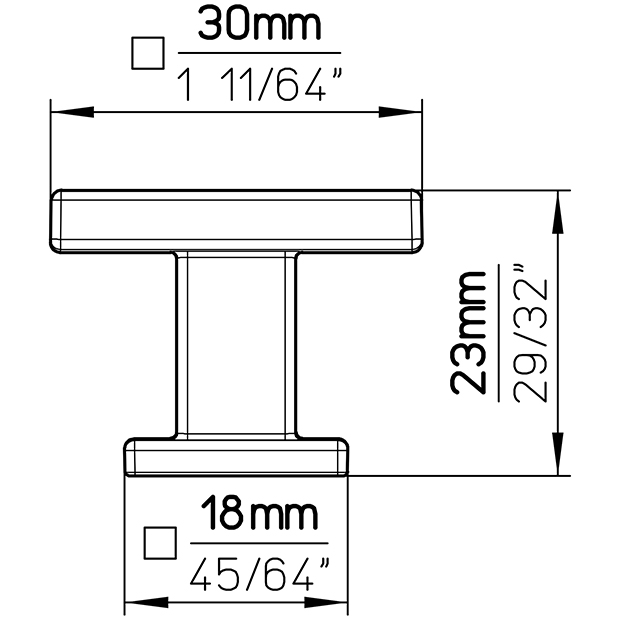 Furniture knob 2506-30PB12 6