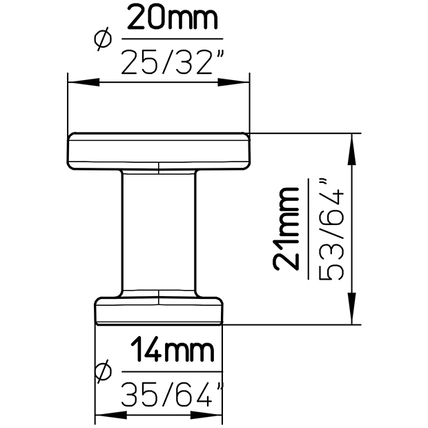 Furniture knob 2505-20ZN1 6